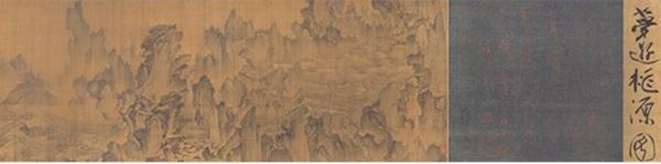 안평대군(1418~1453) 등 글씨, 안견 그림, 몽유도원도(부분, 복제품)